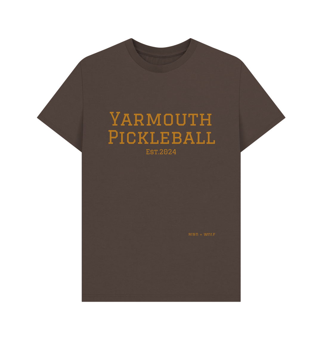 Chocolate Yarmouth Pickleball Classic Tee