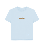 Sky Blue Printed T-shirt Front