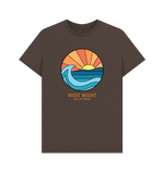 Chocolate Printed T-shirt Front