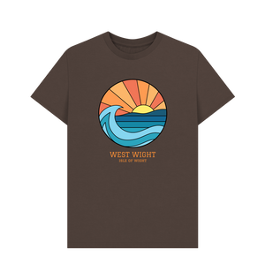 Chocolate Printed T-shirt Front