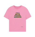 Rose Pink Printed T-shirt Front