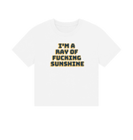 White Printed T-shirt Front