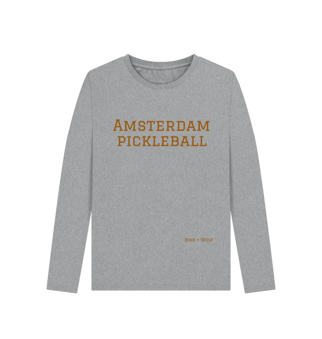 Athletic Grey Amsterdam Pickleball Long Sleeve Tee