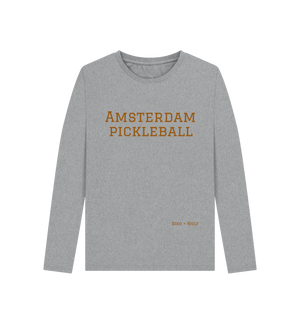 Athletic Grey Amsterdam Pickleball Long Sleeve Tee