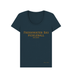 Denim Blue Freshwater Bay Pickleball Scoop Neck Tee