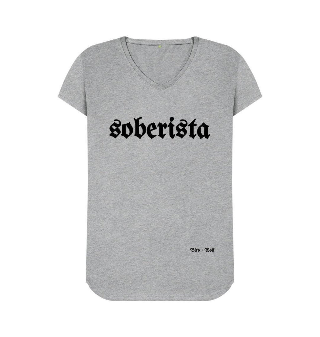 Athletic Grey Soberista V Neck Tee