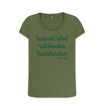 Khaki Hedonist Rebel Scoop Neck Tee