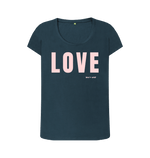 Denim Blue Printed T-shirt Front