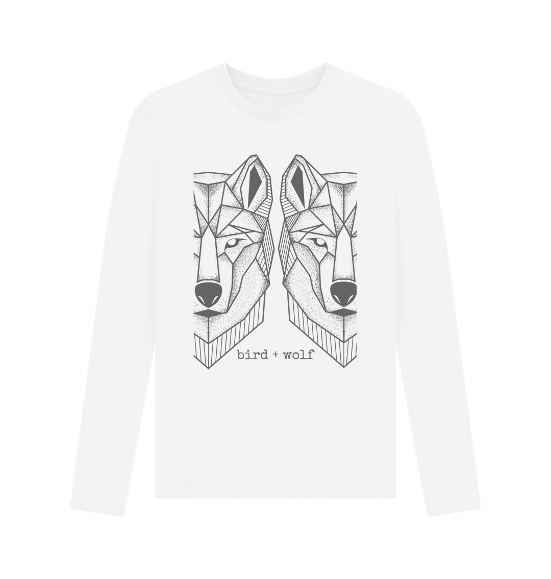 White Wolves Long Sleeve Tee (Mens Sizes)