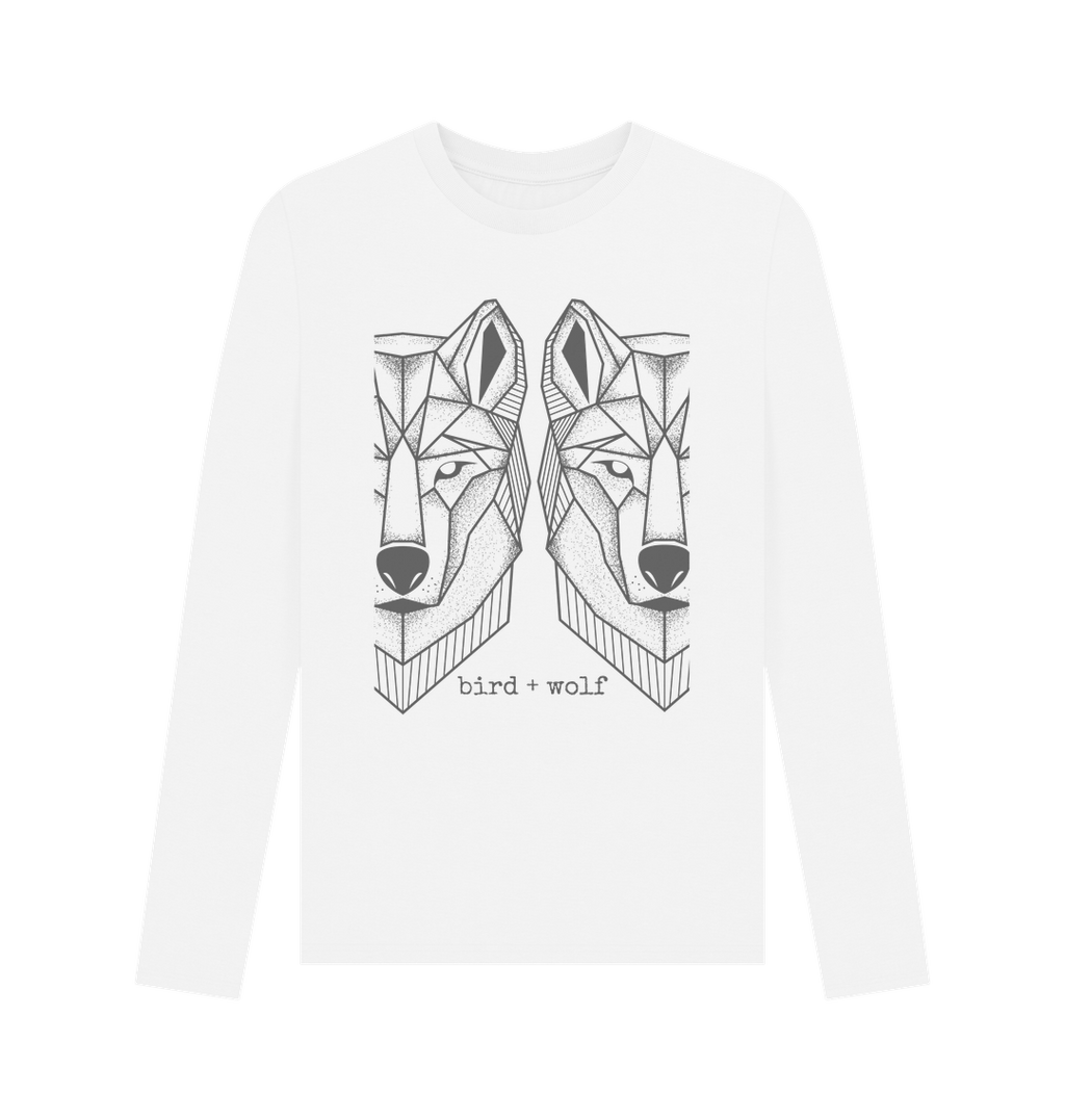 White Wolves Long Sleeve Tee (Mens Sizes)