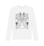 White Wolves Long Sleeve Tee (Mens Sizes)