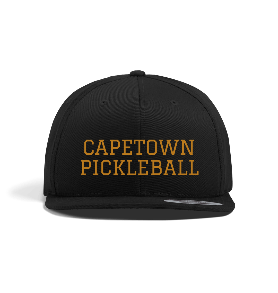 Black Capetown Pickleball Snap Back Cap