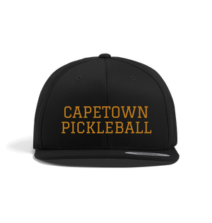 Black Capetown Pickleball Snap Back Cap