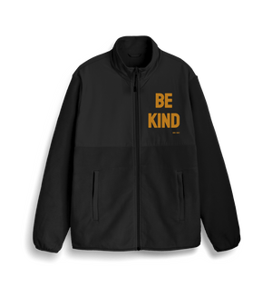 Black Be Kind Fleece Jacket