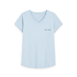 Sky Blue Printed T-shirt Front