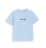 Dusty Blue Bird + Wolf Baby Tee