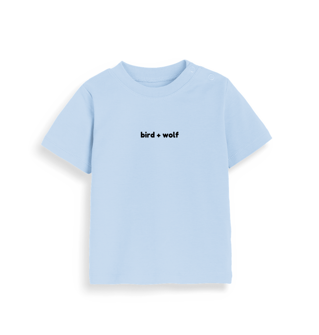 Dusty Blue Printed Kids T-Shirt