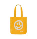 Sunflower Smiley Face Organic Twill Cotton Bag