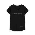 Black Printed T-shirt Front