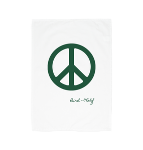 White Peace Tea Towel