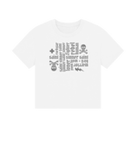 White Printed T-shirt Front