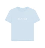 Sky Blue Printed T-shirt Front