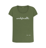 Khaki Undefinable Scoop Neck Tee