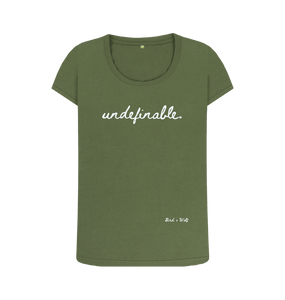 Khaki Undefinable Scoop Neck Tee