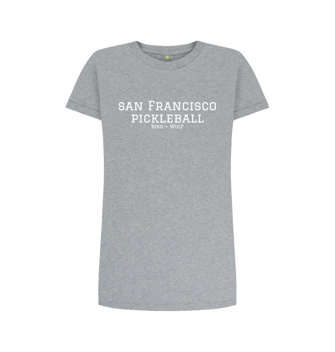 Athletic Grey San Franscisco Pickleball T-Shirt Dress