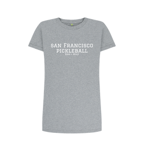 Athletic Grey San Franscisco Pickleball T-Shirt Dress