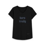 Black Printed T-shirt Front