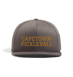 Dark Grey Capetown Pickleball Snap Back Cap