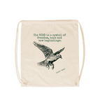 Natural Bird Symbolism Drawstring Bag