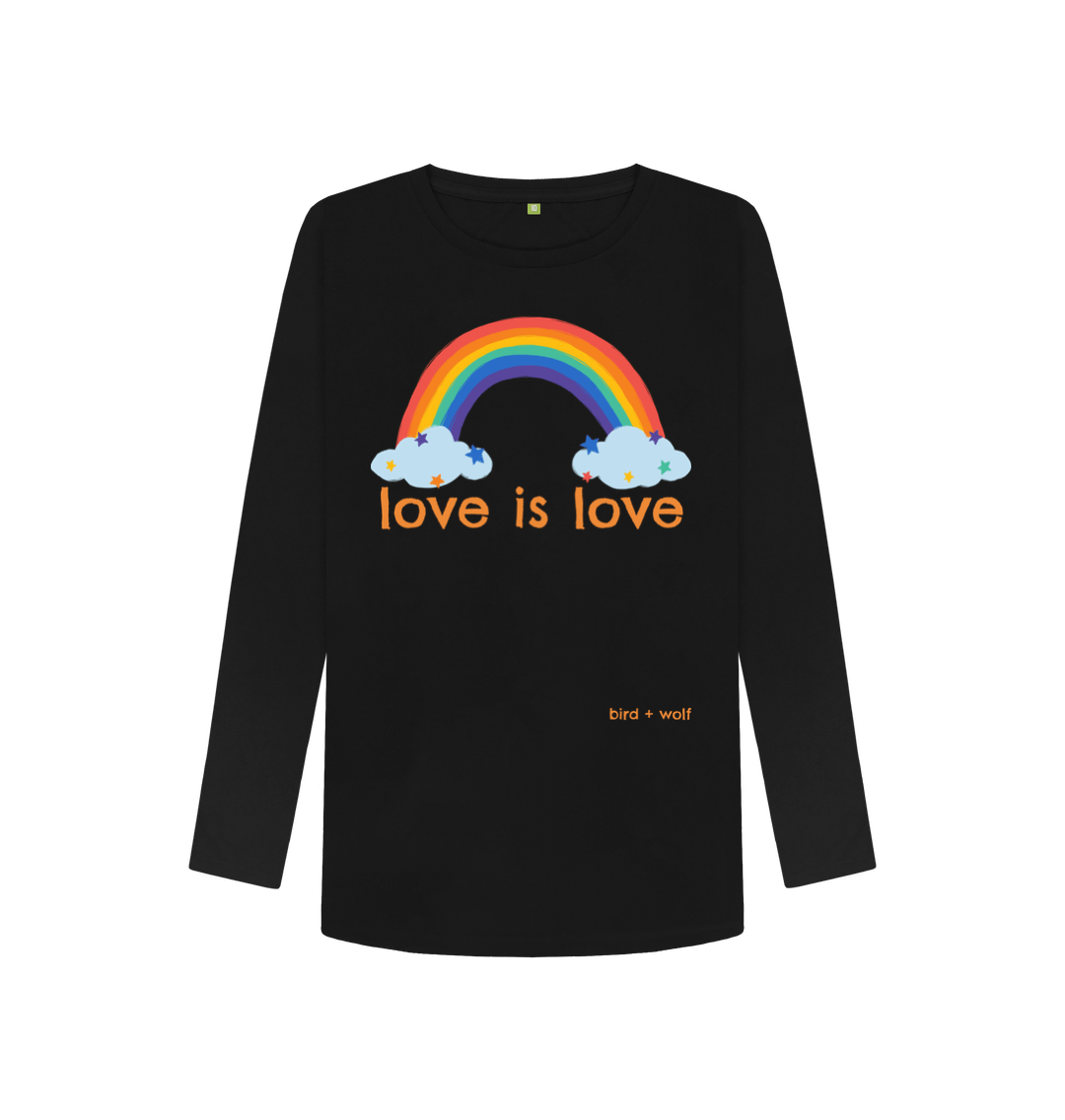 Black Love is Love Long Sleeve Tee (Rainbow)