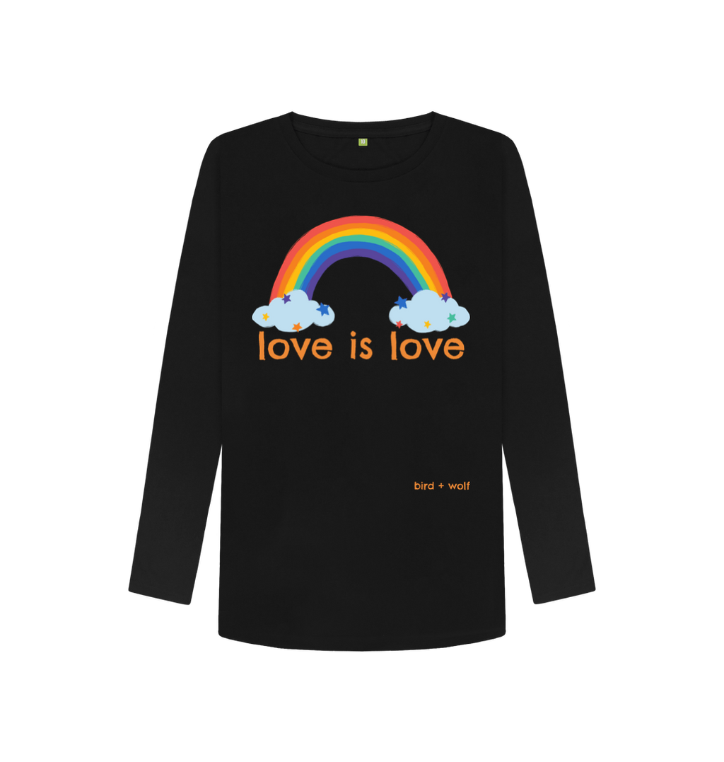 Black Love is Love Long Sleeve Tee (Rainbow)