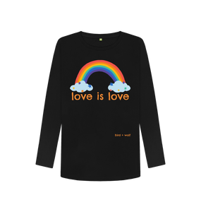 Black Love is Love Long Sleeve Tee (Rainbow)