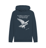 Navy Bird Symbolism Chunky Hoodie