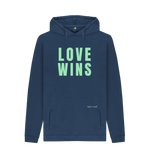 Navy Printed Hoody Front
