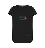 Black Hot Stuff V Neck Tee