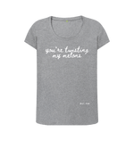 Athletic Grey Printed T-shirt Front