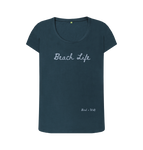 Denim Blue Beach Life Scoop Neck Tee