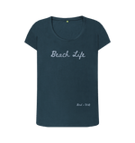 Denim Blue Printed T-shirt Front