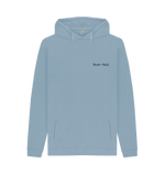 Stone Blue Printed Hoody Front
