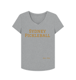 Athletic Grey Sydney Pickleball V Neck Tee