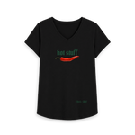 Black Printed T-shirt Front