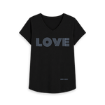 Black Printed T-shirt Front