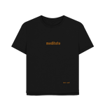 Black Printed T-shirt Front