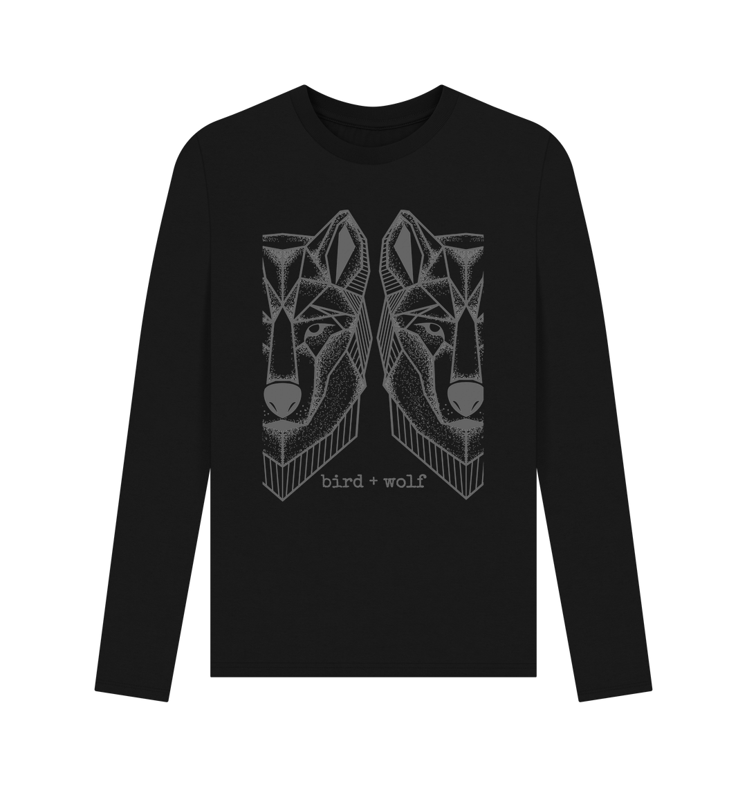 Black Wolves Long Sleeve Tee (Mens Sizes)