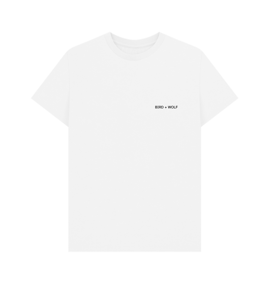 White Logo Classic Tee (Black) REVERSE