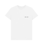 White Logo Classic Tee (Black) REVERSE